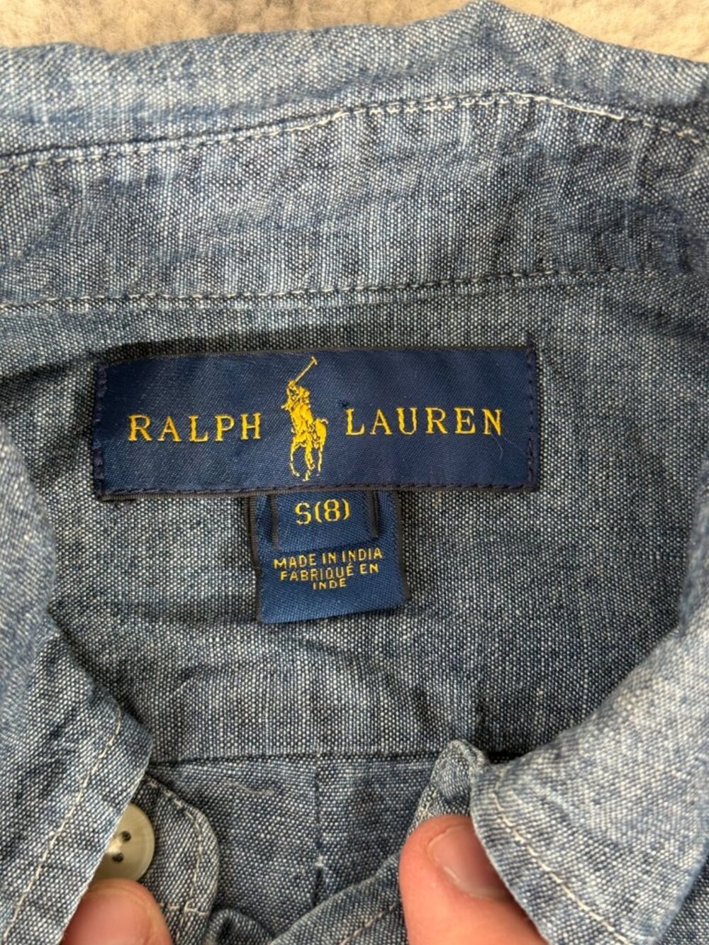 Polo Ralph Lauren Kid's Denim Shirt - Picture 4 of 5